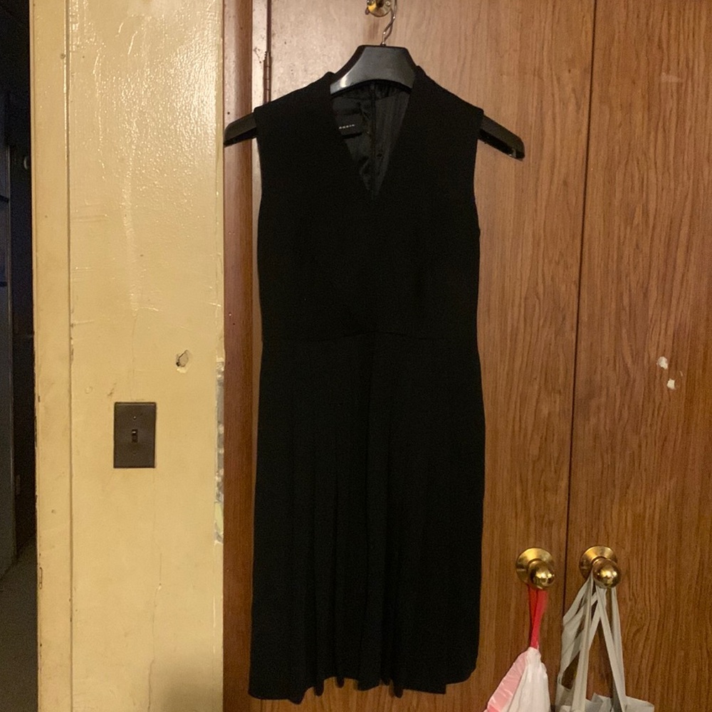 Akris black zip up dress